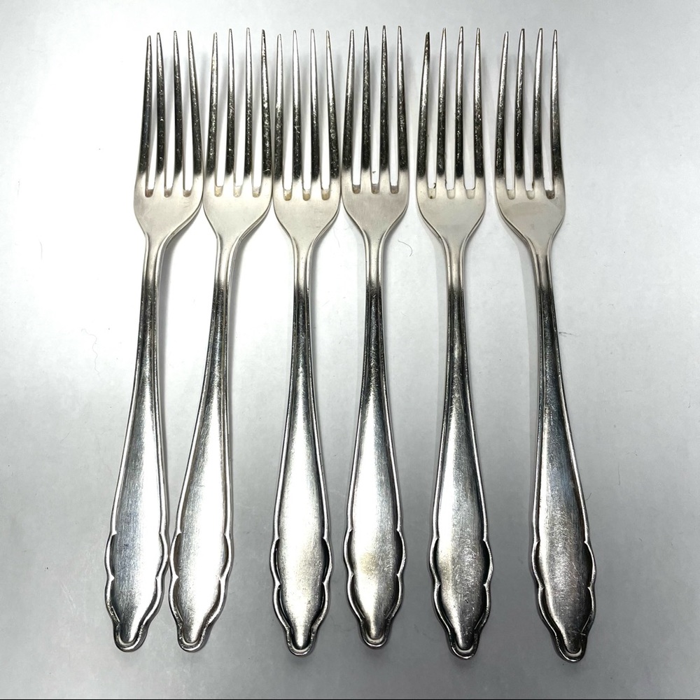 Vintage German Silver Plate Forks Marked Silber 90
